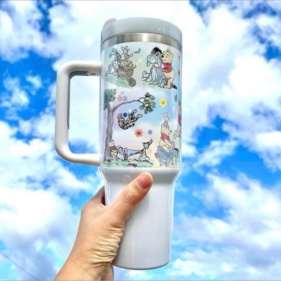 Disney Winnie the Pooh 40oz Tumbler double wall stainless travel tumbler New - Picture 3 of 4
